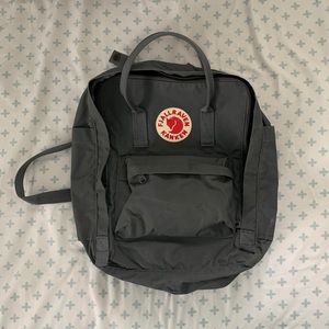 Gray backpack